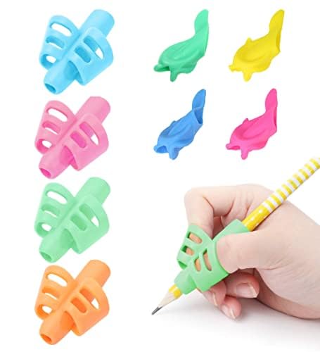 The Ultimate Writing Aid: 8-Pack Kids Pencil Grips. Comfortable, Durable, and Fun for Better Handwriting